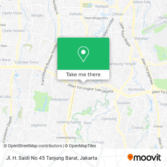 Jl. H. Saidi No 45 Tanjung Barat map