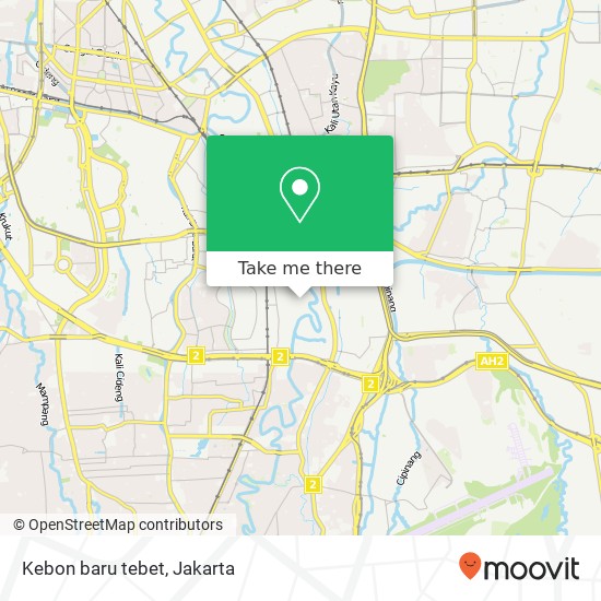 Kebon baru tebet map