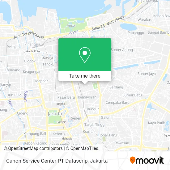 Canon Service Center PT Datascrip map