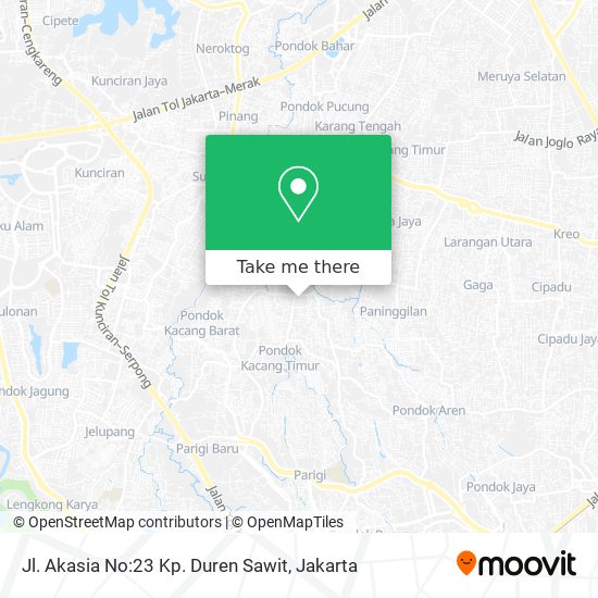 Jl. Akasia No:23 Kp. Duren Sawit map