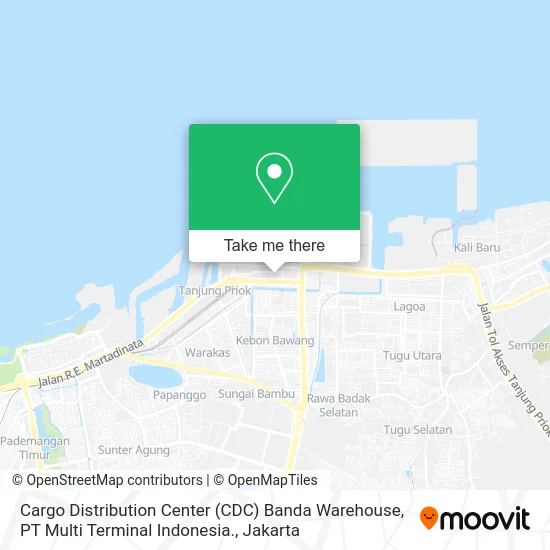 Cargo Distribution Center (CDC) Banda Warehouse, PT Multi Terminal Indonesia. map
