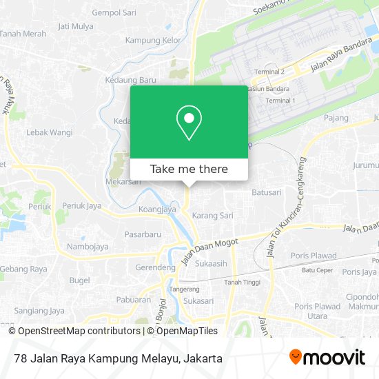 78 Jalan Raya Kampung Melayu map