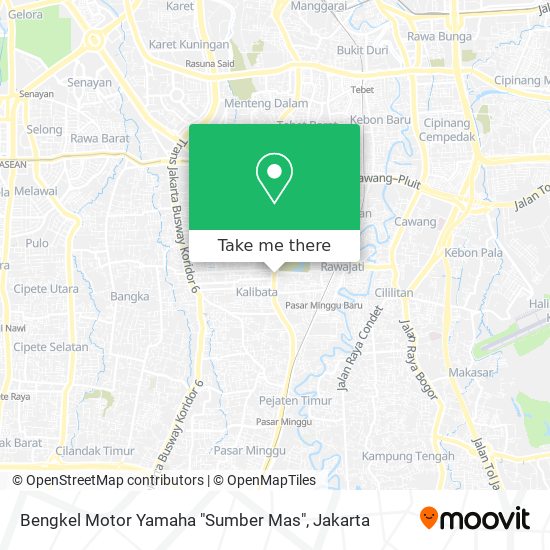 Bengkel Motor Yamaha "Sumber Mas" map