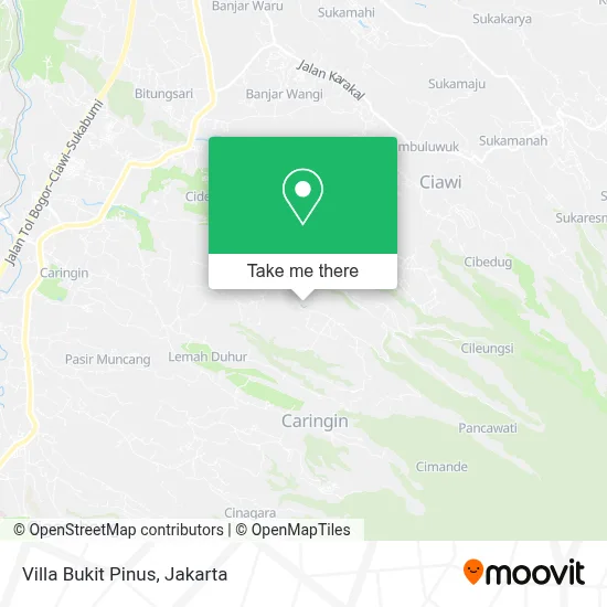 Villa Bukit Pinus map