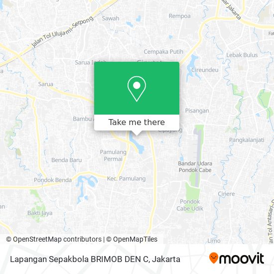 Lapangan Sepakbola BRIMOB DEN C map
