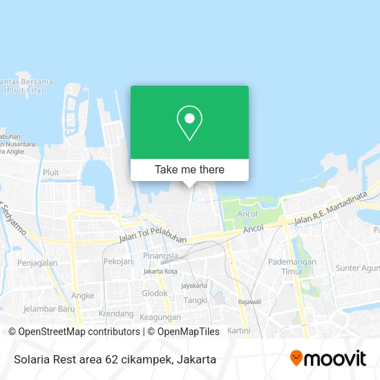 Solaria Rest area 62 cikampek map