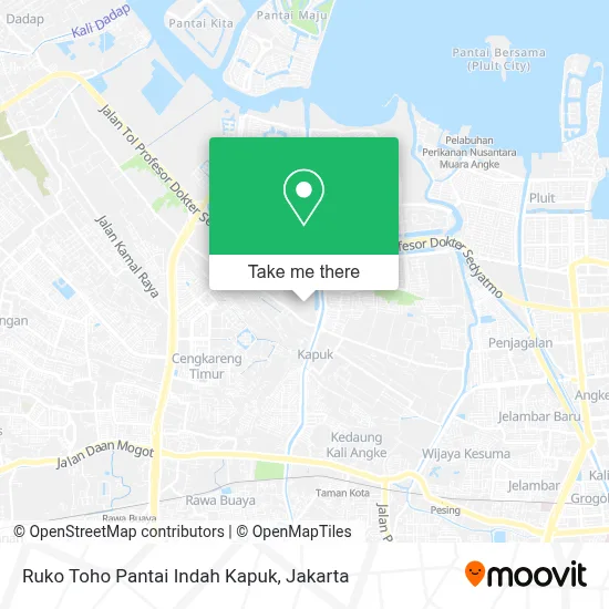 Ruko Toho Pantai Indah Kapuk map