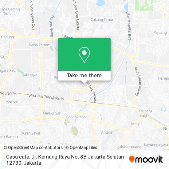 Casa cafe. Jl. Kemang Raya No. 8B Jakarta Selatan 12730 map
