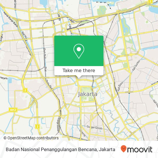 Badan Nasional Penanggulangan Bencana map