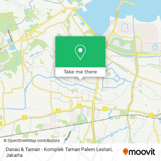 Danau & Taman - Komplek Taman Palem Lestari map