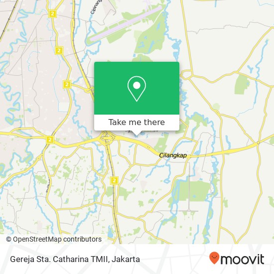 Gereja Sta. Catharina TMII map