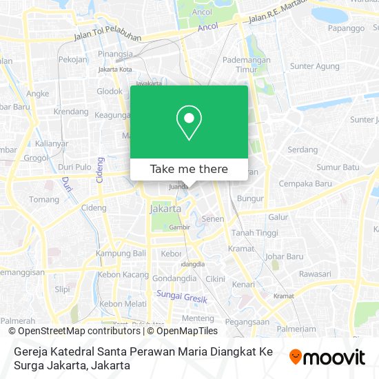 Gereja Katedral Santa Perawan Maria Diangkat Ke Surga Jakarta map