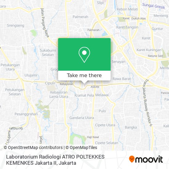Laboratorium Radiologi ATRO POLTEKKES KEMENKES Jakarta II map