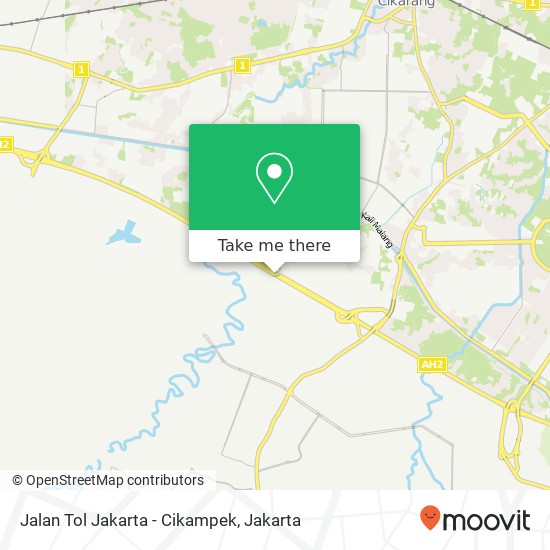 Jalan Tol Jakarta - Cikampek map