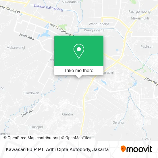 Kawasan EJIP PT. Adhi Cipta Autobody map