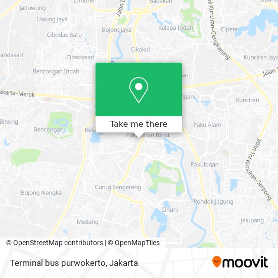 Terminal bus purwokerto map