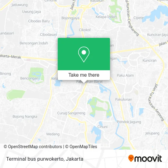 Terminal bus purwokerto map