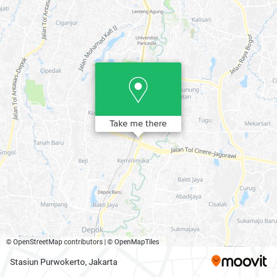 Stasiun Purwokerto map