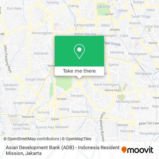 Asian Development Bank (ADB) - Indonesia Resident Mission map