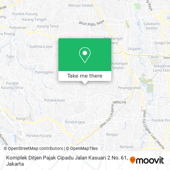 Komplek Ditjen Pajak Cipadu Jalan Kasuari 2 No. 61 map