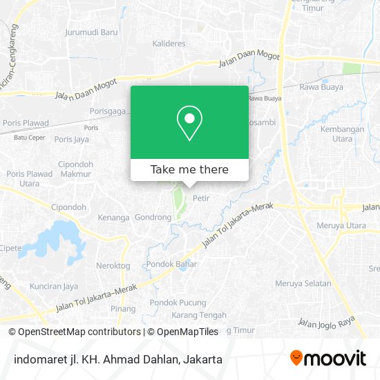 indomaret jl. KH. Ahmad Dahlan map