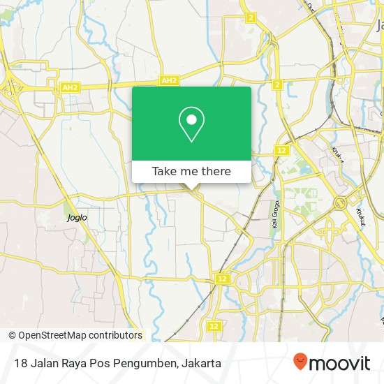 18 Jalan Raya Pos Pengumben map