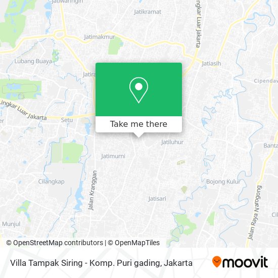 Villa Tampak Siring - Komp. Puri gading map