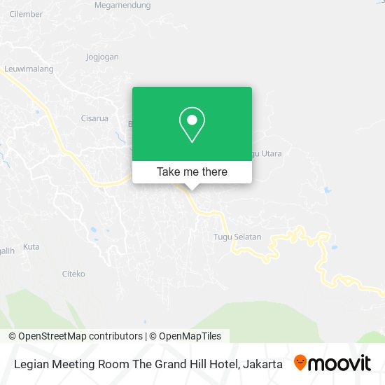 Legian Meeting Room The Grand Hill Hotel map