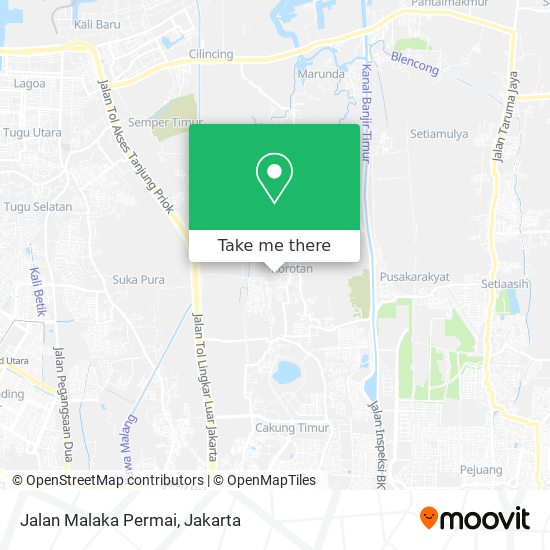 Jalan Malaka Permai map