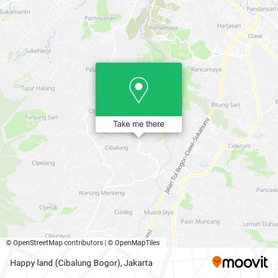 Happy land (Cibalung Bogor) map
