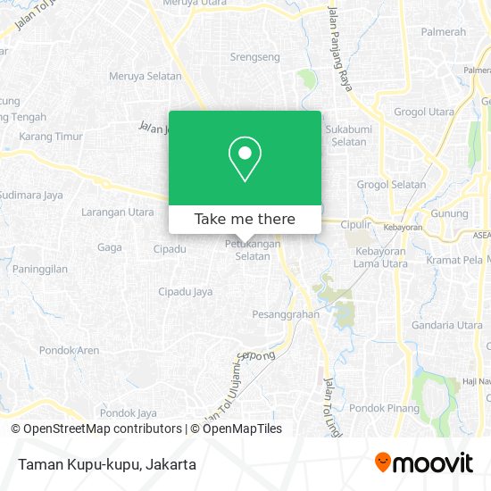 Taman Kupu-kupu map