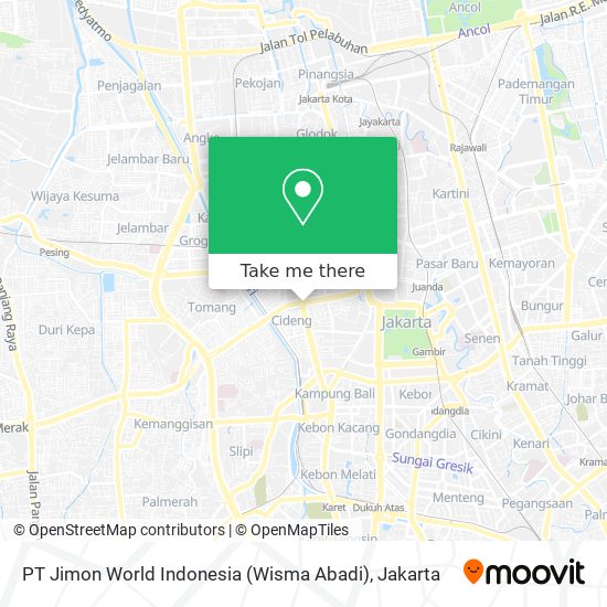 PT Jimon World Indonesia (Wisma Abadi) map