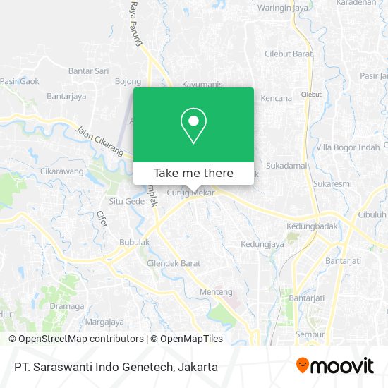PT. Saraswanti Indo Genetech map