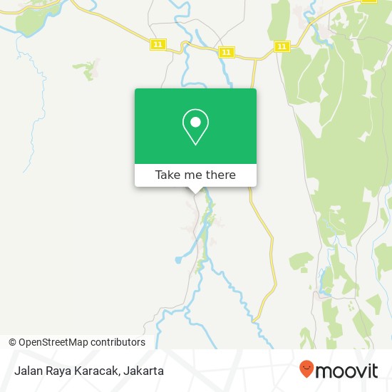 Jalan Raya Karacak map