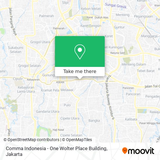 Comma Indonesia - One Wolter Place Building map