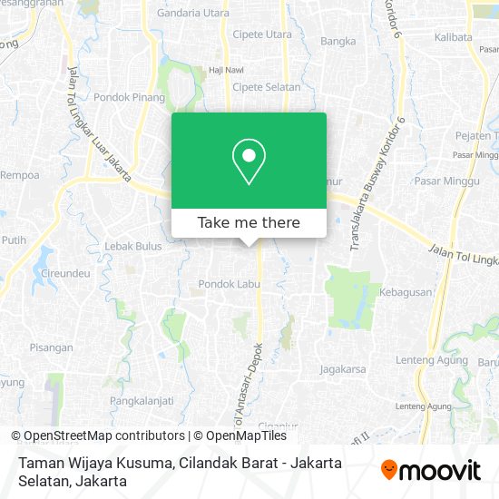 Taman Wijaya Kusuma, Cilandak Barat - Jakarta Selatan map