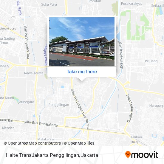 Halte TransJakarta Penggilingan map