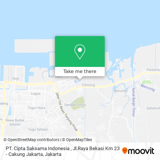 PT. Cipta Saksama Indonesia , Jl.Raya Bekasi Km 23 - Cakung Jakarta map