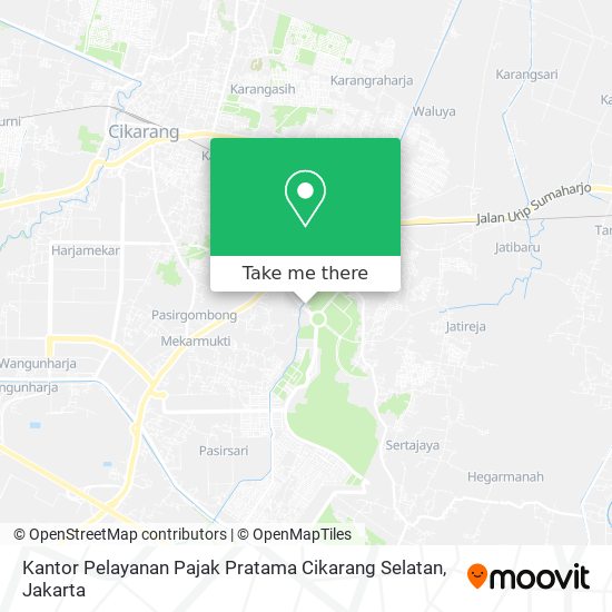 Kantor Pelayanan Pajak Pratama Cikarang Selatan map