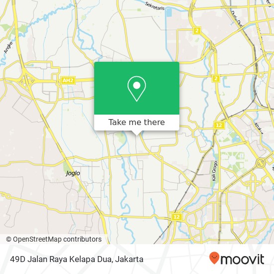 49D Jalan Raya Kelapa Dua map