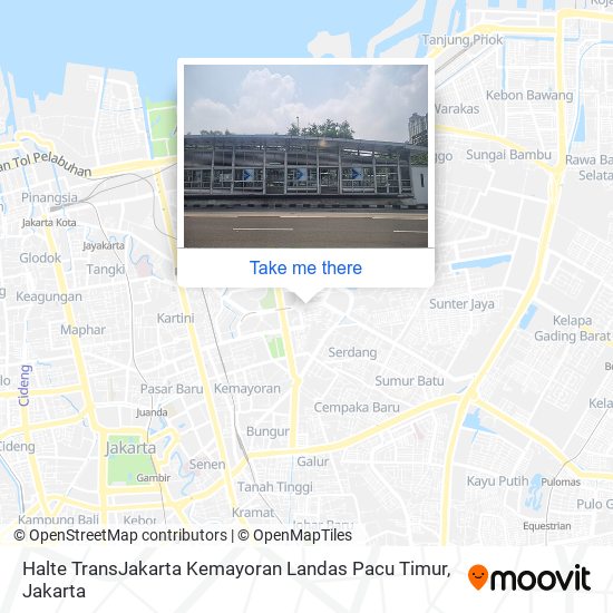 Halte TransJakarta Kemayoran Landas Pacu Timur map