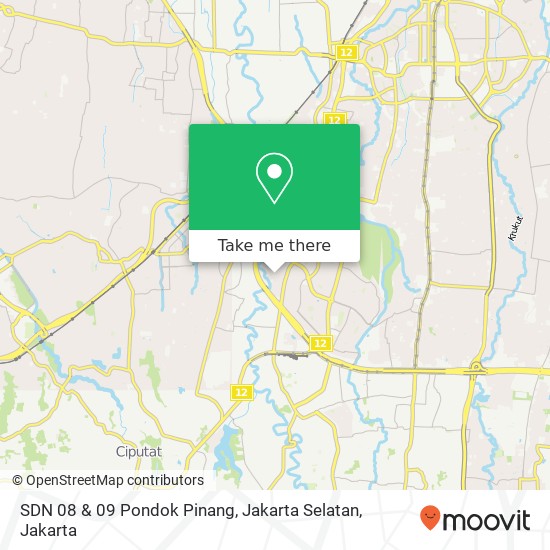 SDN 08 & 09 Pondok Pinang, Jakarta Selatan map