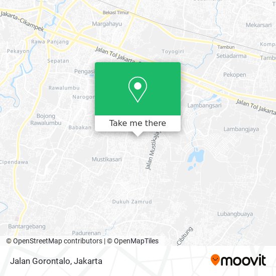 Jalan Gorontalo map