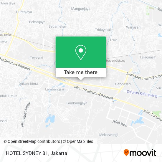 HOTEL SYDNEY 81 map