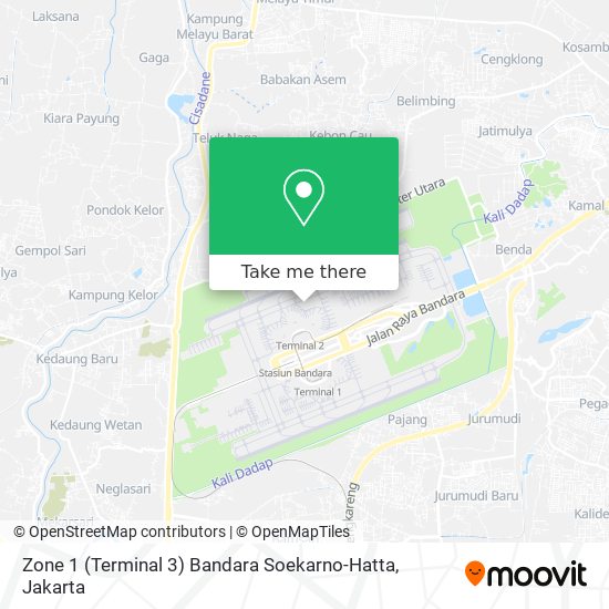 Zone 1 (Terminal 3) Bandara Soekarno-Hatta map