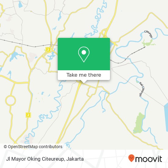 Jl Mayor Oking Citeureup map
