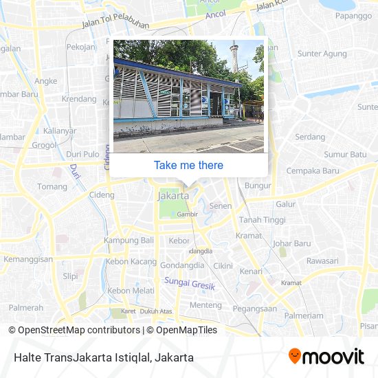 Halte TransJakarta Istiqlal map