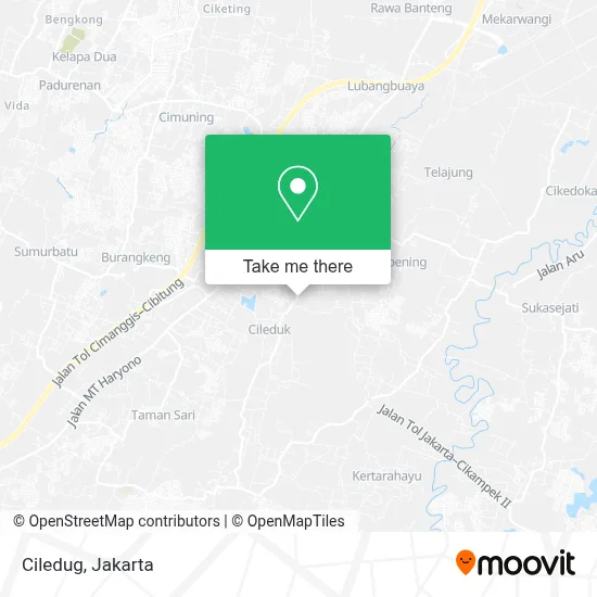 Ciledug map
