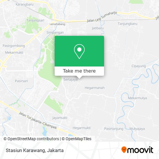 Stasiun Karawang map