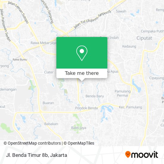 Jl. Benda Timur 8b map